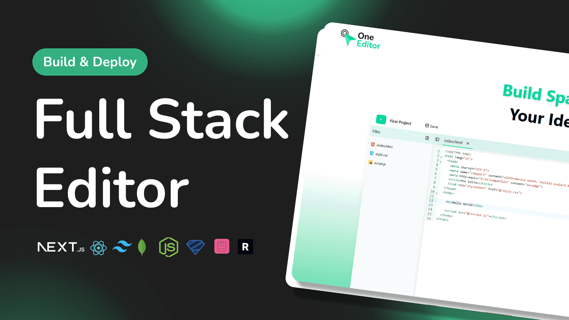 Code Editor with Next.js, React, MongoDB & NextAuth.js